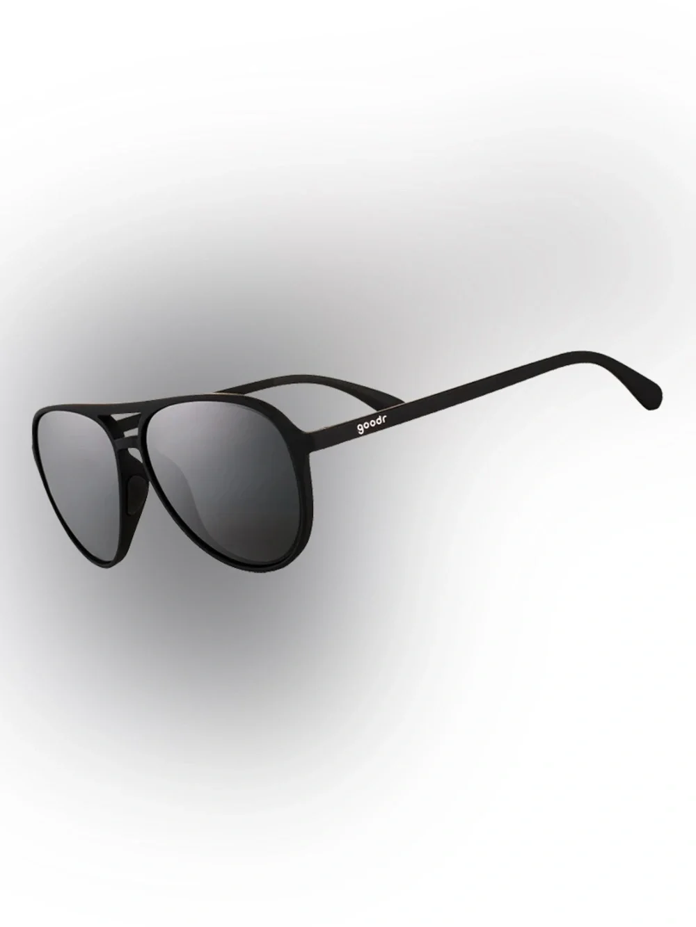 goodr Men's Black Aviator Sunglasses - Polarized Lens